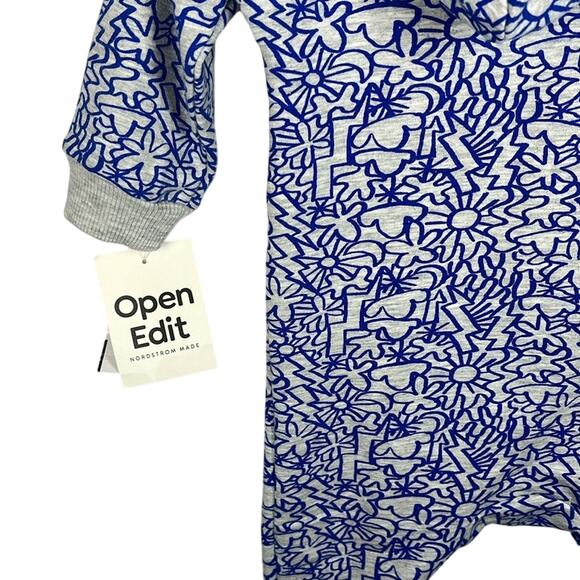Nordstrom Open Edit Hooded Fleece Classic Lined Romper Zipper Opening Size 6M - Picture 4 of 6